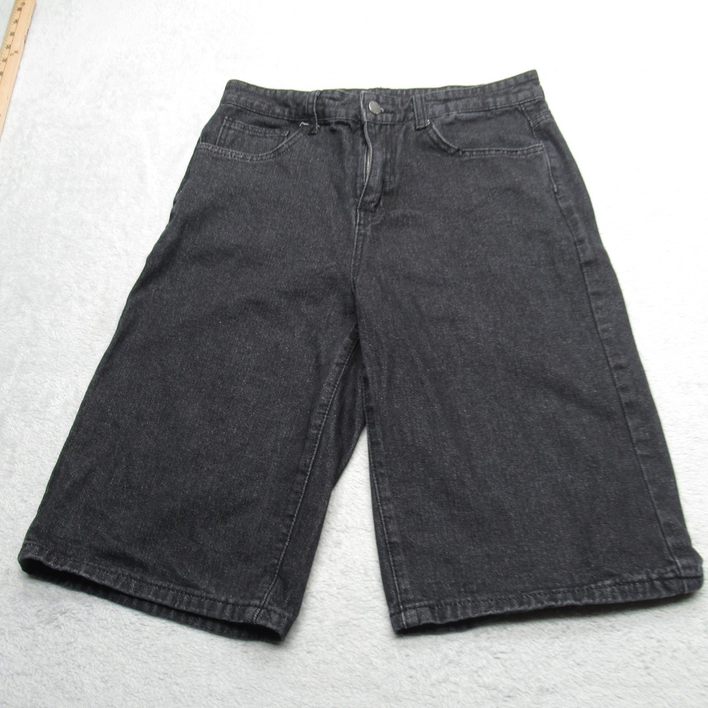 Denim Shorts Mens Small Gray Embroider Wings Streetwear Manfinity x Skater 30x24